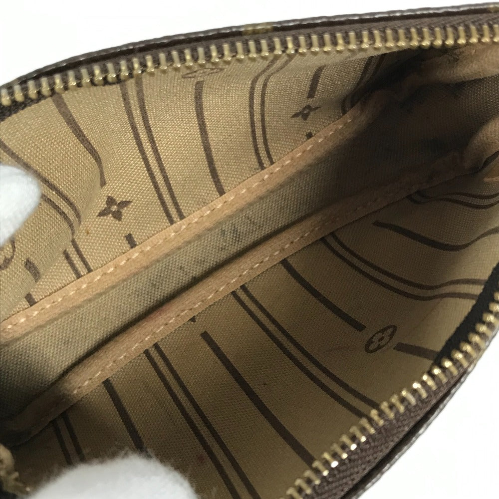 LOUIS VUITTON Handbag M60153 Monogram canvas Brown Monogram Mini Pochette Accessoires T&B Women Used Authentic