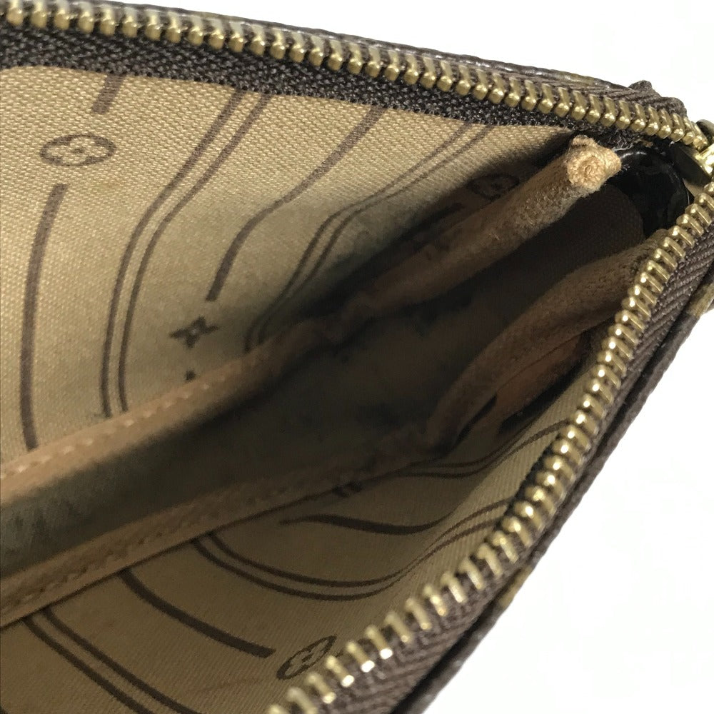 LOUIS VUITTON Handbag M60153 Monogram canvas Brown Monogram Mini Pochette Accessoires T&B Women Used Authentic