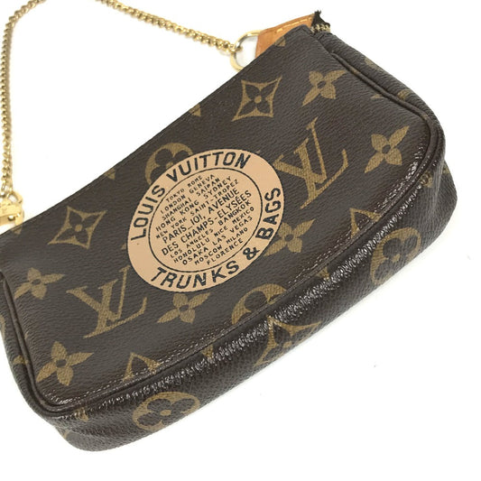 LOUIS VUITTON Handbag M60153 Monogram canvas Brown Monogram Mini Pochette Accessoires T&B Women Used Authentic
