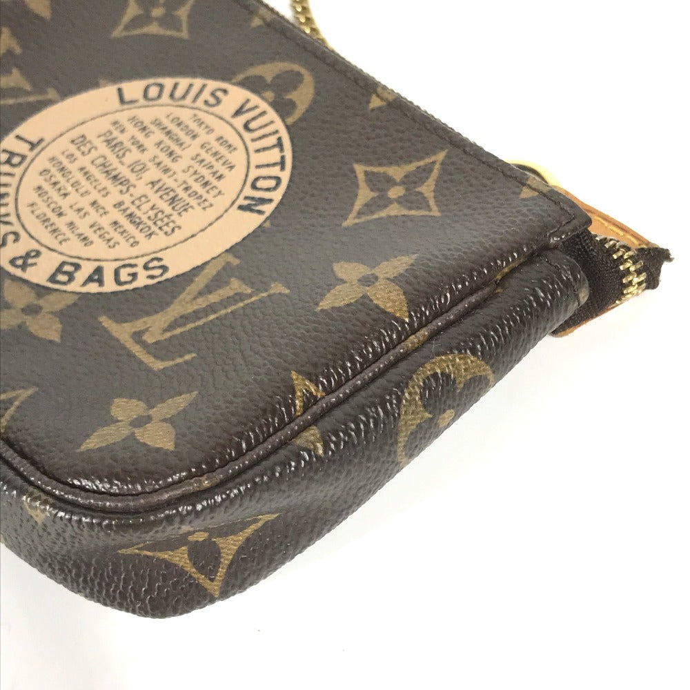 LOUIS VUITTON Handbag M60153 Monogram canvas Brown Monogram Mini Pochette Accessoires T&B Women Used Authentic