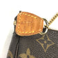 LOUIS VUITTON Handbag M60153 Monogram canvas Brown Monogram Mini Pochette Accessoires T&B Women Used Authentic