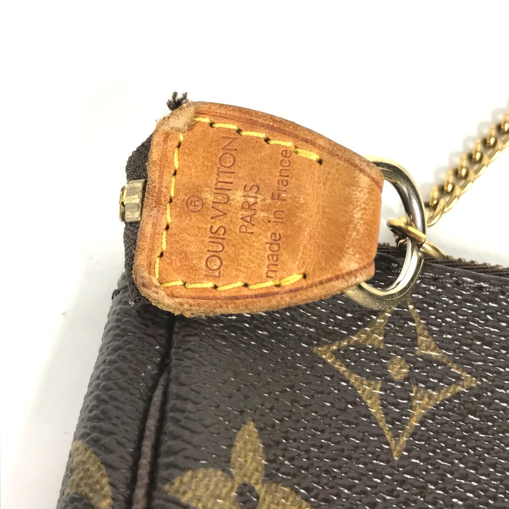 LOUIS VUITTON Handbag M60153 Monogram canvas Brown Monogram Mini Pochette Accessoires T&B Women Used Authentic