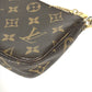 LOUIS VUITTON Handbag M60153 Monogram canvas Brown Monogram Mini Pochette Accessoires T&B Women Used Authentic