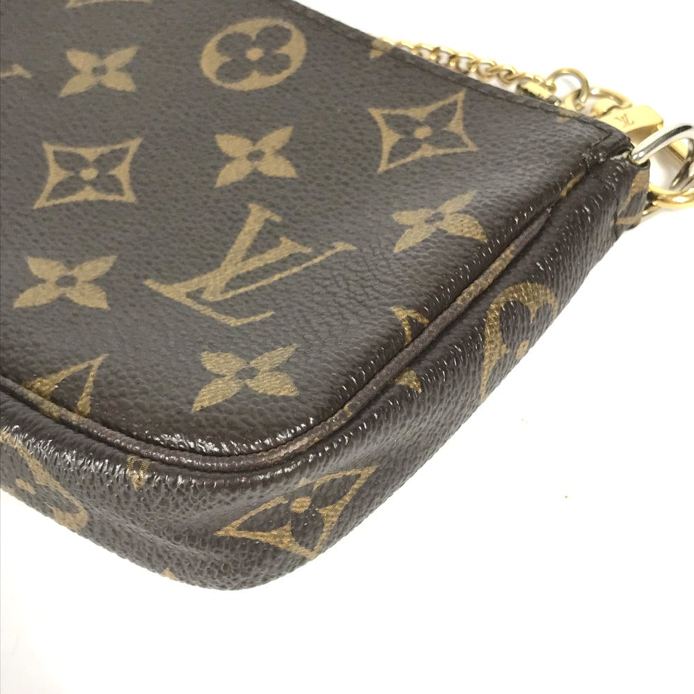LOUIS VUITTON Handbag M60153 Monogram canvas Brown Monogram Mini Pochette Accessoires T&B Women Used Authentic