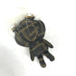 FENDI Bag charm canvas Brown Fur Rhinestones ZUCCA logo monster space monkey Women Used Authentic