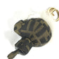 FENDI Bag charm canvas Brown Fur Rhinestones ZUCCA logo monster space monkey Women Used Authentic