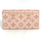 LOUIS VUITTON Long Wallet Purse M60145 monogram mahina leather pink Monogram Mahina Portefeuille Iris