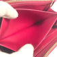 LOUIS VUITTON Long Wallet Purse M90123 Patent leather pink Vernis suite monogram Zippy wallet Women Used Authentic
