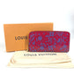 LOUIS VUITTON Long Wallet Purse M90123 Patent leather pink Vernis suite monogram Zippy wallet Women Used Authentic