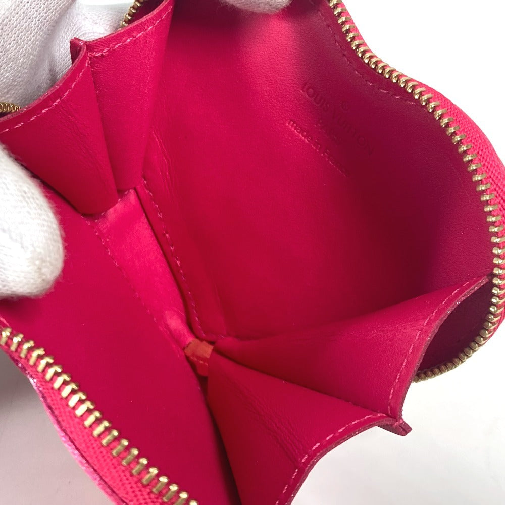 LOUIS VUITTON Coin case M93657 Monogram Vernis Canvas pink Monogram Vernis Porto Monet Coeur