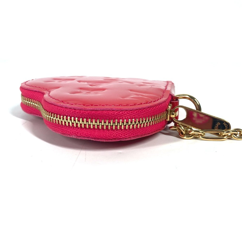 LOUIS VUITTON Coin case M93657 Monogram Vernis Canvas pink Monogram Vernis Porto Monet Coeur