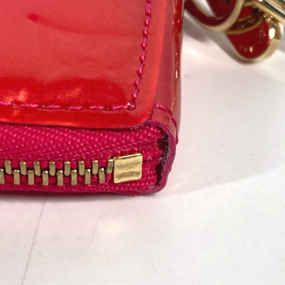 LOUIS VUITTON Coin case M93657 Monogram Vernis Canvas pink Monogram Vernis Porto Monet Coeur