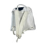 PRADA Backpack 1BZ07 Nylon white logo bicolor signeau print unisex(Unisex) Used Authentic