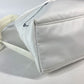 PRADA Backpack 1BZ07 Nylon white logo bicolor signeau print unisex(Unisex) Used Authentic