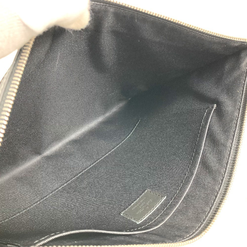 LOUIS VUITTON Clutch bag N60112 Damier Anfini Leather black Damier Anfini Pochette Discovery