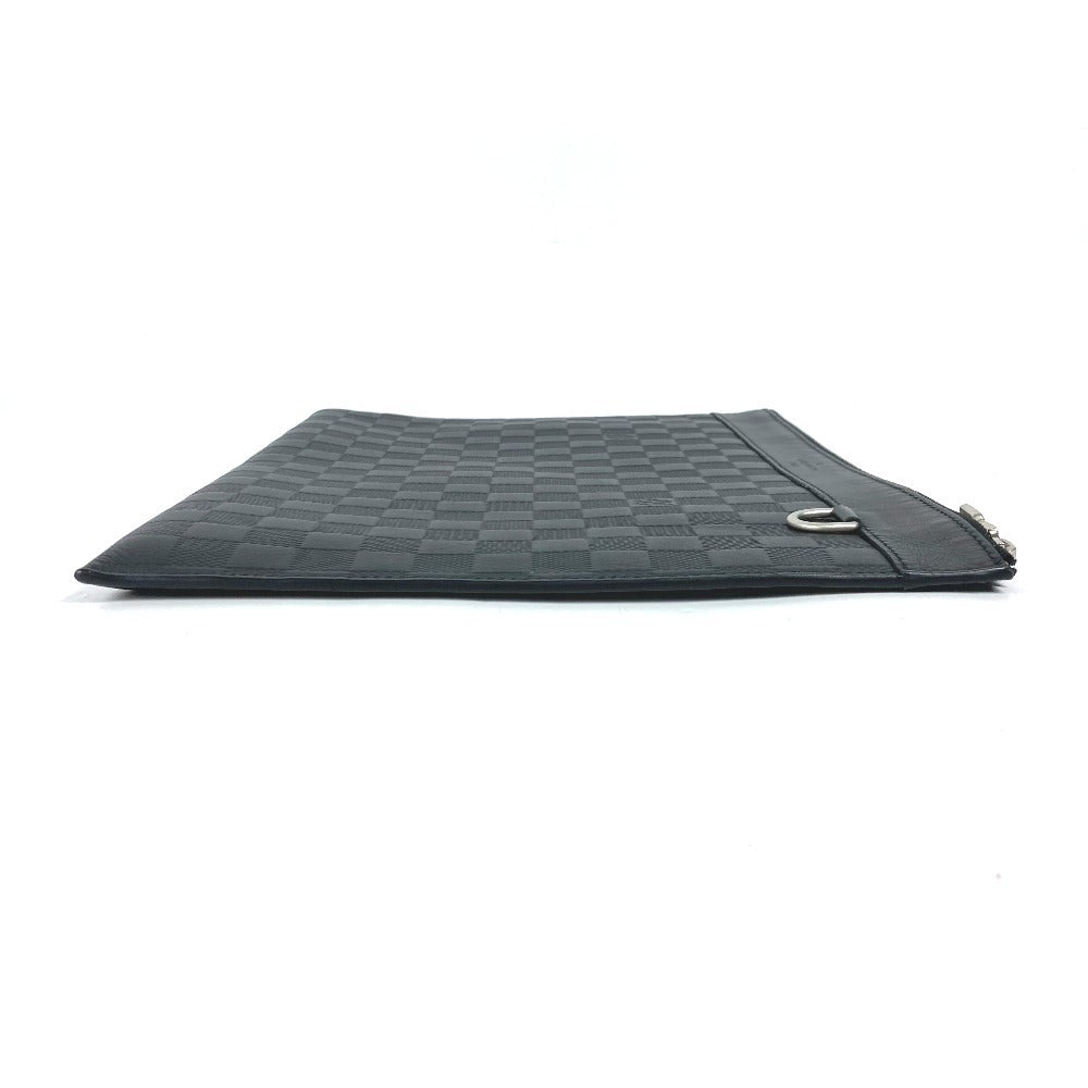 LOUIS VUITTON Clutch bag N60112 Damier Anfini Leather black Damier Anfini Pochette Discovery