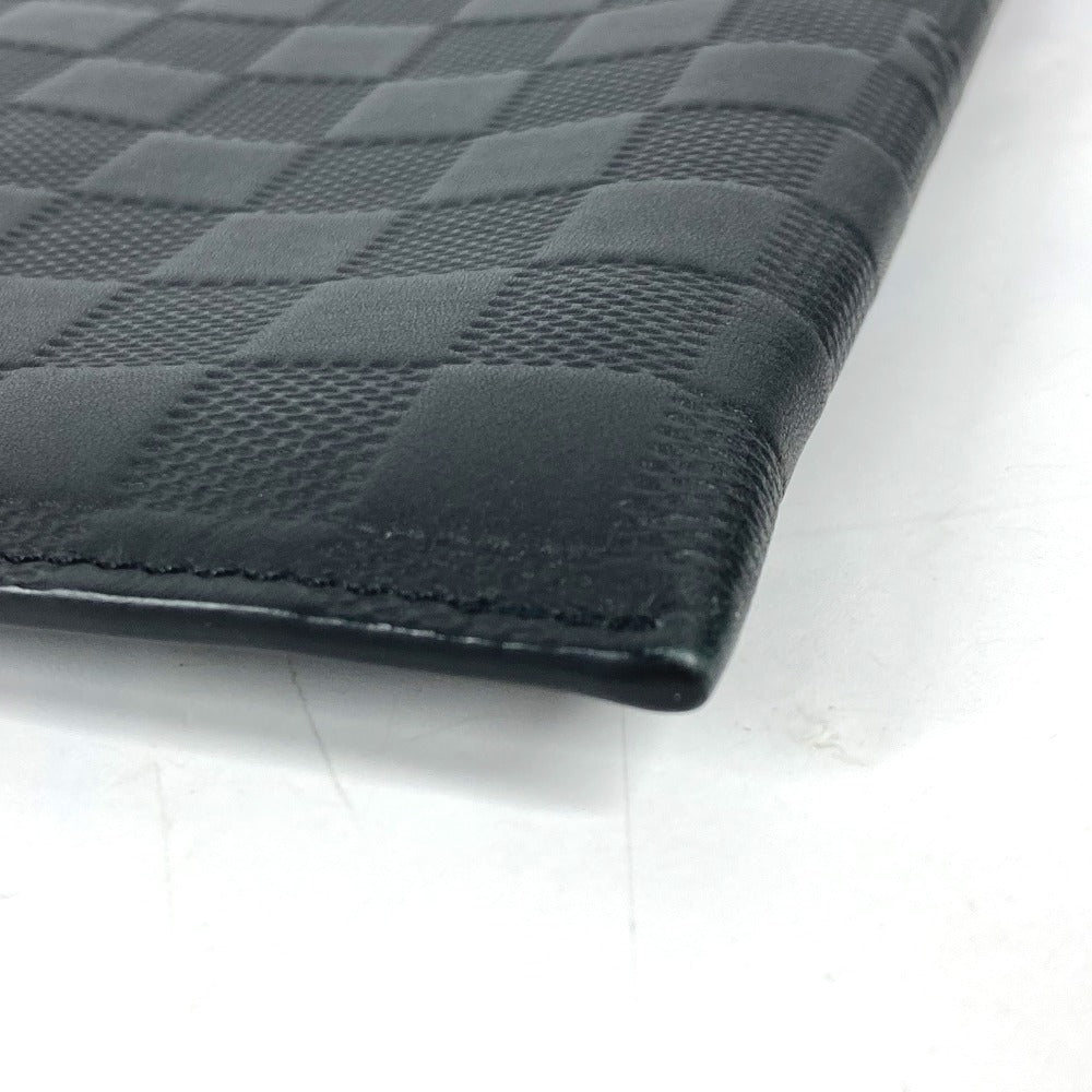 LOUIS VUITTON Clutch bag N60112 Damier Anfini Leather black Damier Anfini Pochette Discovery