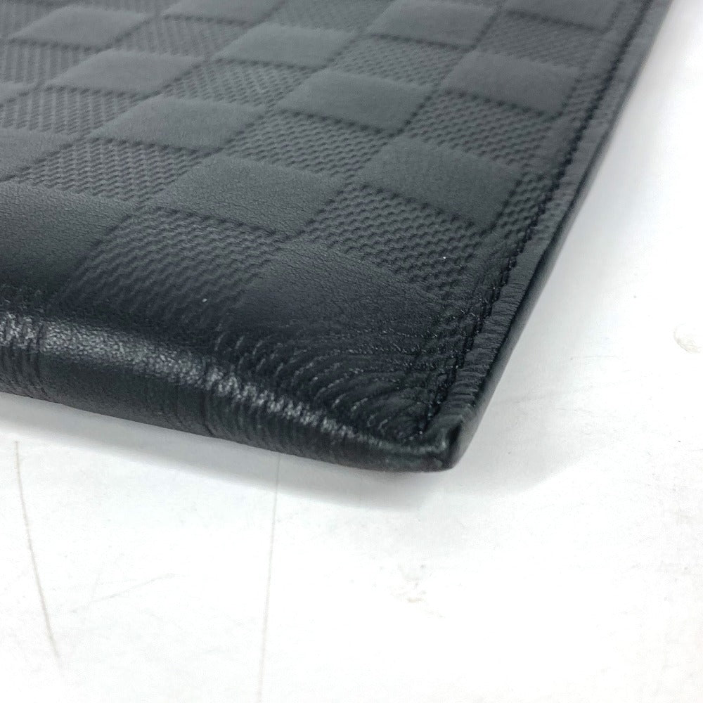 LOUIS VUITTON Clutch bag N60112 Damier Anfini Leather black Damier Anfini Pochette Discovery