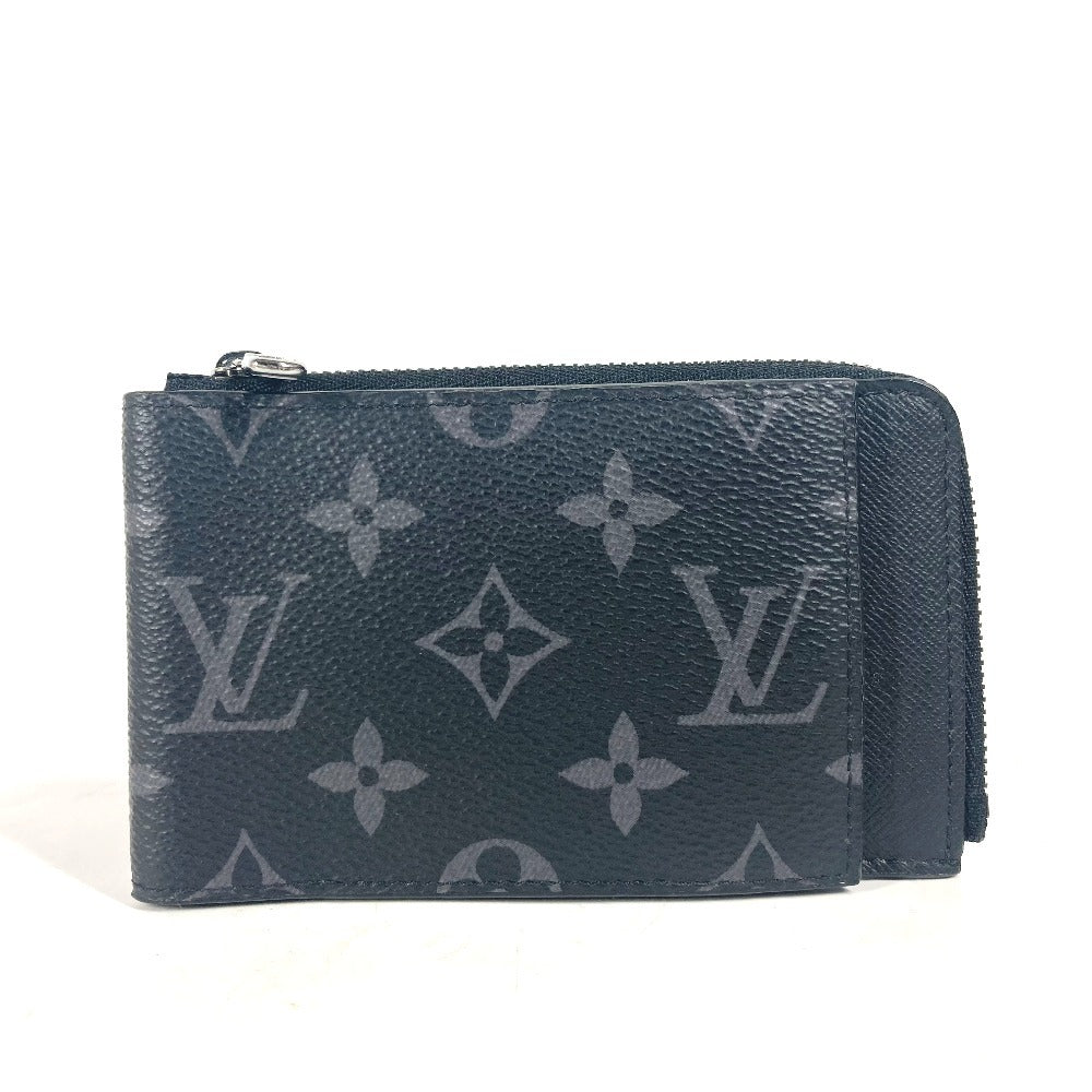 LOUIS VUITTON Folded wallet M81568 Monogram Eclipse Canvas black Monogram Eclipse hybrid wallet unisex(Unisex) Used Authentic