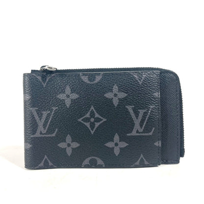 LOUIS VUITTON Folded wallet M81568 Monogram Eclipse Canvas black Monogram Eclipse hybrid wallet unisex(Unisex) Used Authentic