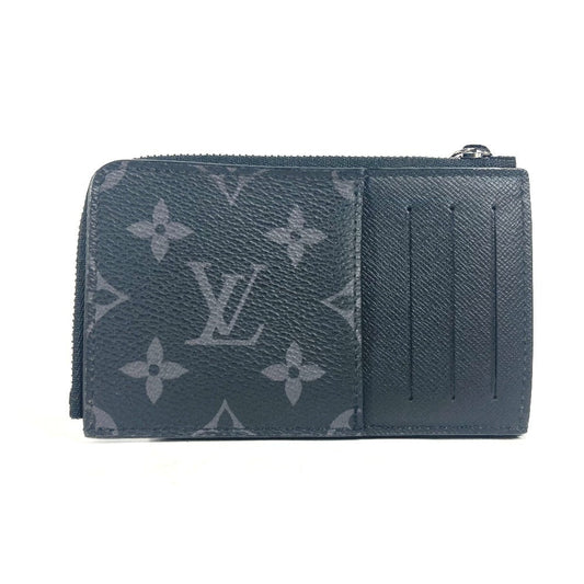 LOUIS VUITTON Folded wallet M81568 Monogram Eclipse Canvas black Monogram Eclipse hybrid wallet unisex(Unisex) Used Authentic