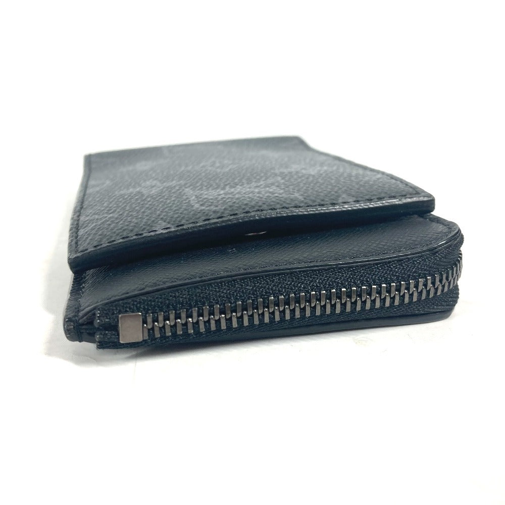 LOUIS VUITTON Folded wallet M81568 Monogram Eclipse Canvas black Monogram Eclipse hybrid wallet unisex(Unisex) Used Authentic