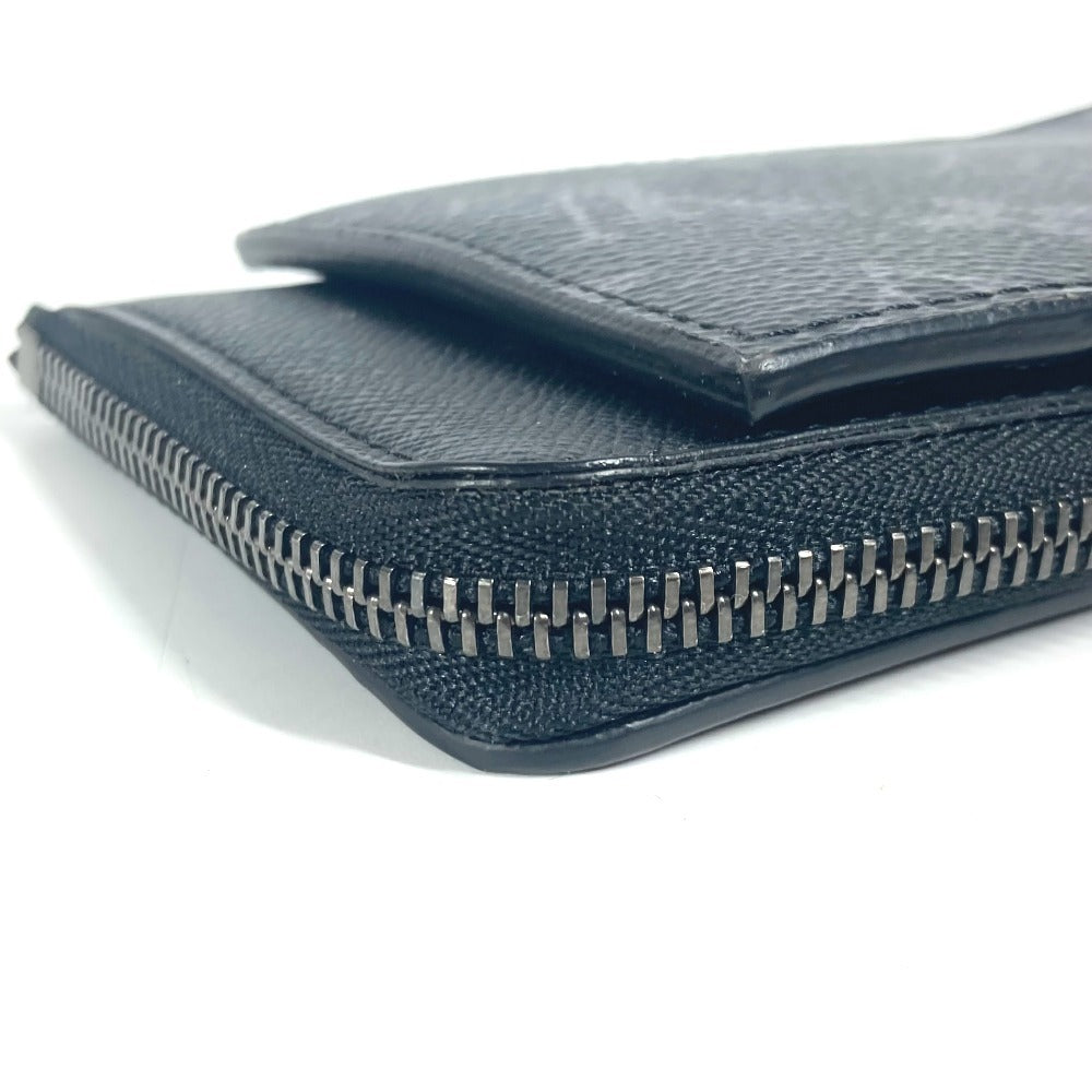 LOUIS VUITTON Folded wallet M81568 Monogram Eclipse Canvas black Monogram Eclipse hybrid wallet unisex(Unisex) Used Authentic