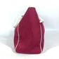GUCCI Shoulder Bag 264216 Leather/nylon jacquard pink GG charm logo Women Used Authentic