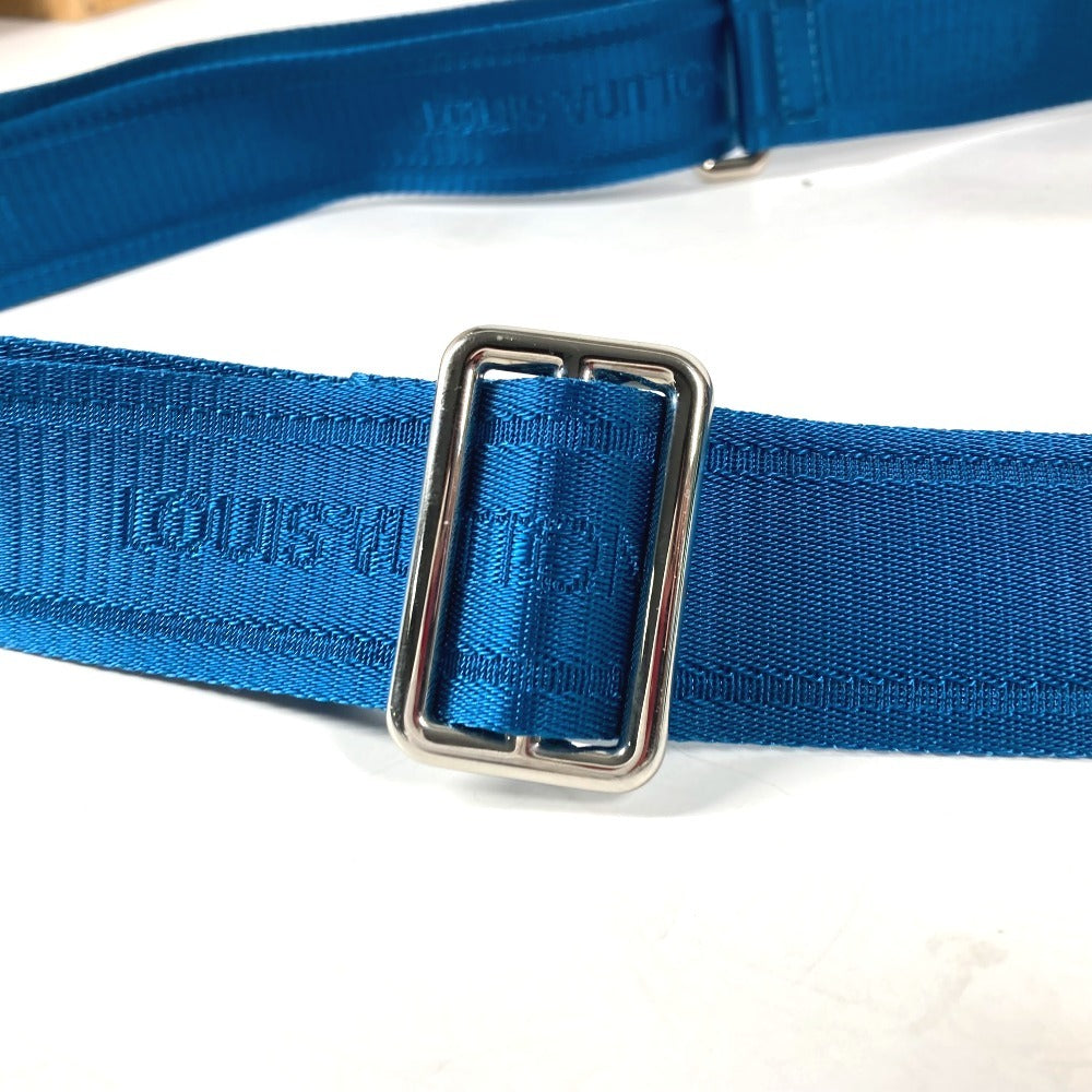 LOUIS VUITTON Shoulder Bag M32823 Taiga Leather blue Taiga Roman PM unisex(Unisex) Used Authentic