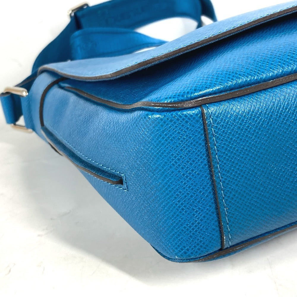 LOUIS VUITTON Shoulder Bag M32823 Taiga Leather blue Taiga Roman PM unisex(Unisex) Used Authentic