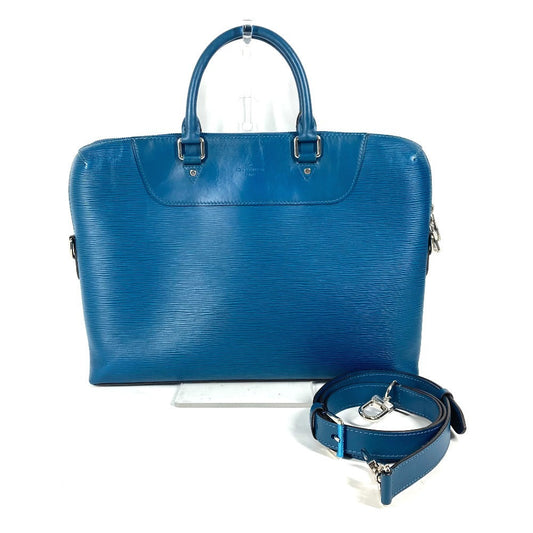 LOUIS VUITTON Business bag M50165 Epi Leather blue Epi Porte Document Jules PDJ mens Used Authentic