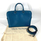 LOUIS VUITTON Business bag M50165 Epi Leather blue Epi Porte Document Jules PDJ mens Used Authentic