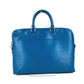 LOUIS VUITTON Business bag M50165 Epi Leather blue Epi Porte Document Jules PDJ mens Used Authentic