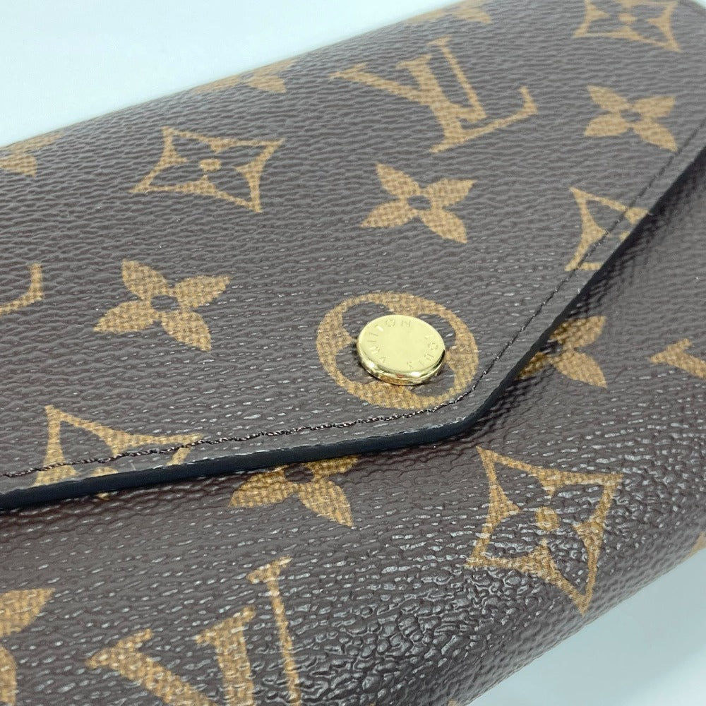 LOUIS VUITTON Long Wallet Purse M83580 Monogram canvas Brown Monogram Portefeuille�ESarah NM Women(Unisex) Used Authentic