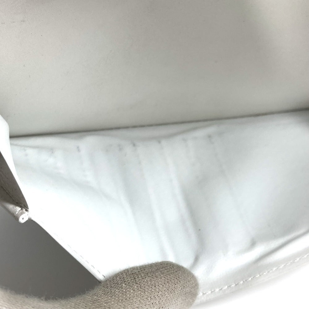 LOUIS VUITTON Long Wallet Purse M83381 leather white Monogram shadow Zippy Wallet Vertical unisex(Unisex) Used Authentic