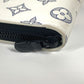 LOUIS VUITTON Long Wallet Purse M83381 leather white Monogram shadow Zippy Wallet Vertical unisex(Unisex) Used Authentic