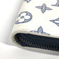LOUIS VUITTON Long Wallet Purse M83381 leather white Monogram shadow Zippy Wallet Vertical unisex(Unisex) Used Authentic