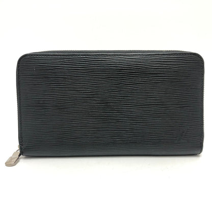 LOUIS VUITTON Long Wallet Purse M62643 Epi Leather black Epi Zippy Organizer NM mens Used Authentic