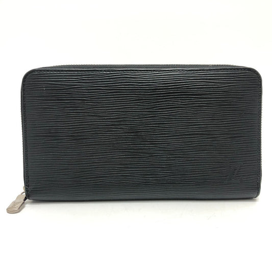 LOUIS VUITTON Long Wallet Purse M62643 Epi Leather black Epi Zippy Organizer NM mens Used Authentic
