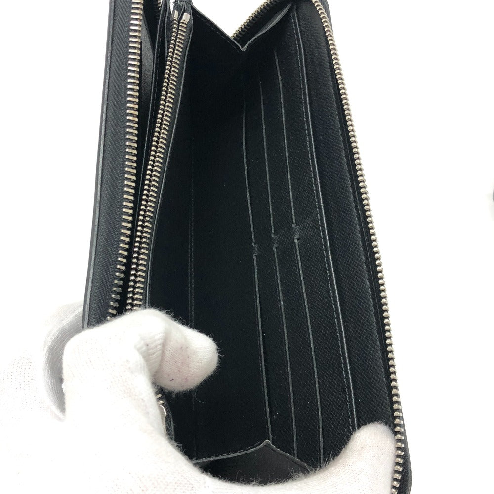 LOUIS VUITTON Long Wallet Purse M62643 Epi Leather black Epi Zippy Organizer NM mens Used Authentic