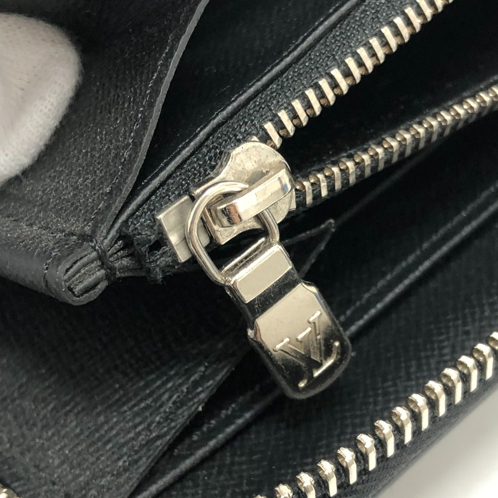 LOUIS VUITTON Long Wallet Purse M62643 Epi Leather black Epi Zippy Organizer NM mens Used Authentic