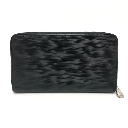 LOUIS VUITTON Long Wallet Purse M62643 Epi Leather black Epi Zippy Organizer NM mens Used Authentic