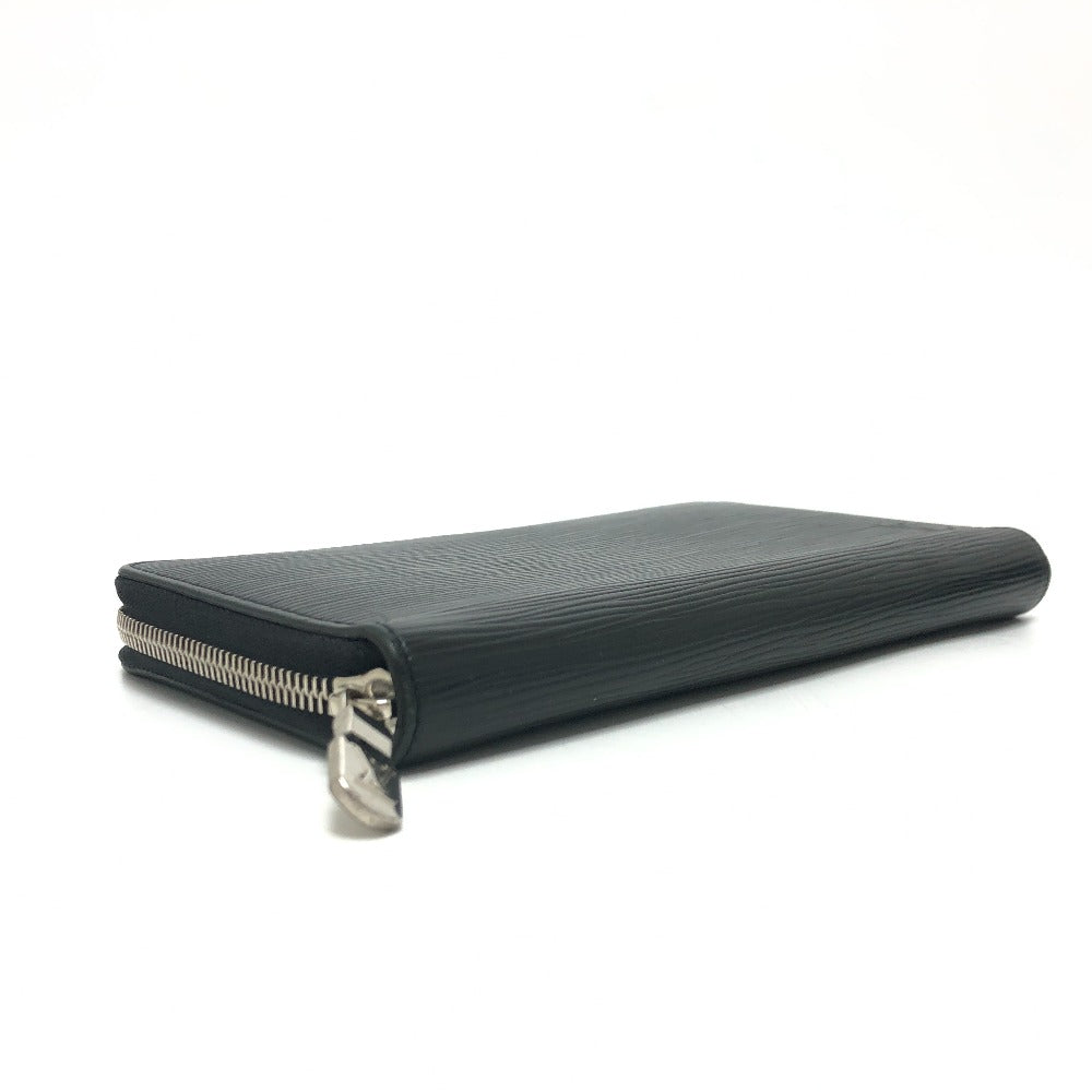 LOUIS VUITTON Long Wallet Purse M62643 Epi Leather black Epi Zippy Organizer NM mens Used Authentic
