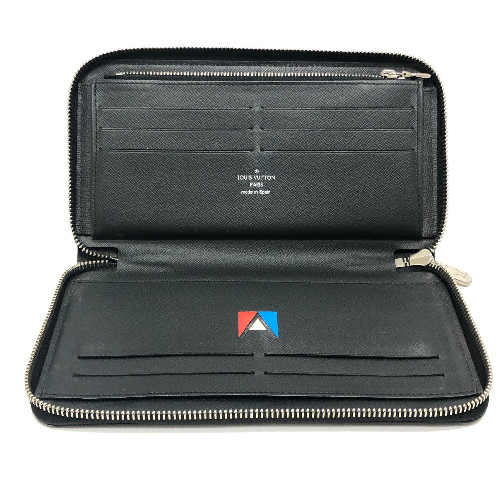 LOUIS VUITTON Long Wallet Purse M62643 Epi Leather black Epi Zippy Organizer NM mens Used Authentic
