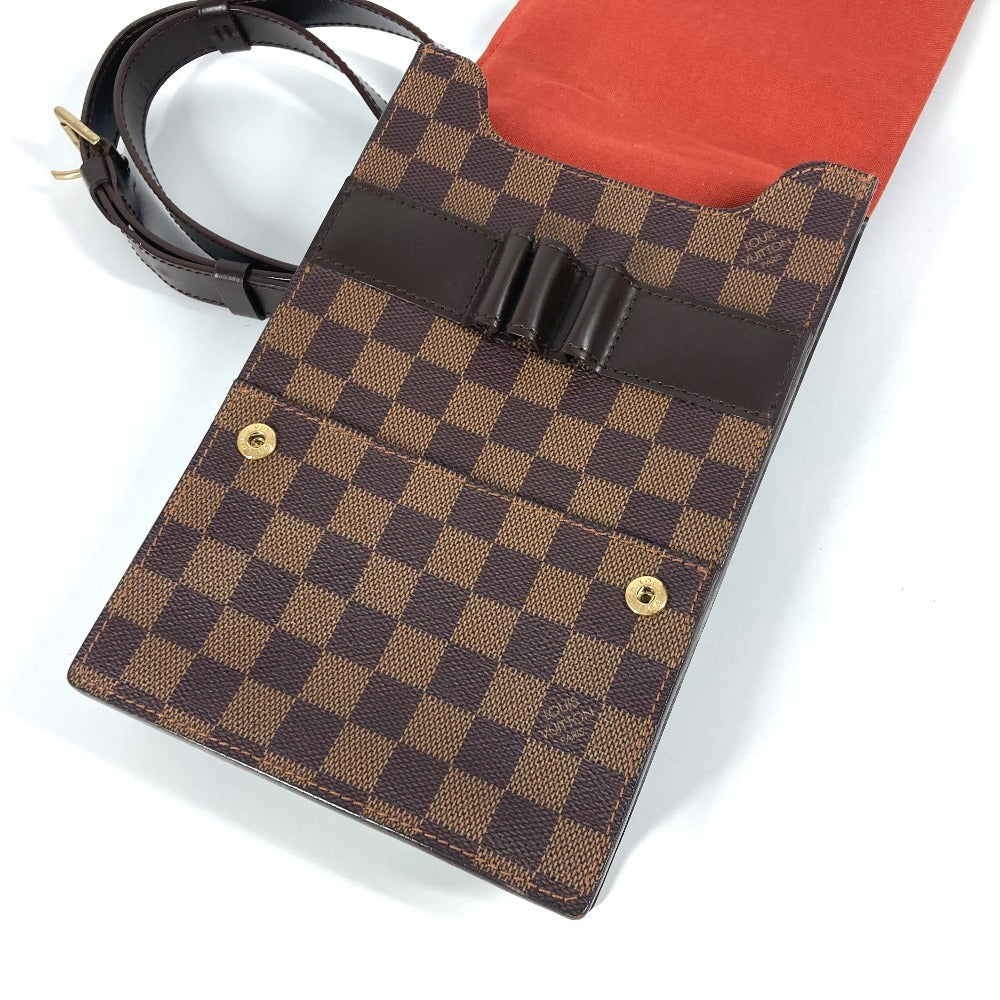 LOUIS VUITTON Shoulder Bag N45271 Damier canvas Brown Damier Portello unisex(Unisex) Used Authentic