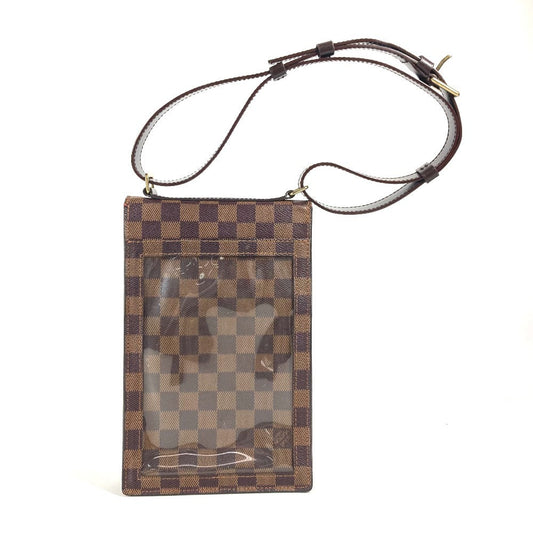 LOUIS VUITTON Shoulder Bag N45271 Damier canvas Brown Damier Portello unisex(Unisex) Used Authentic