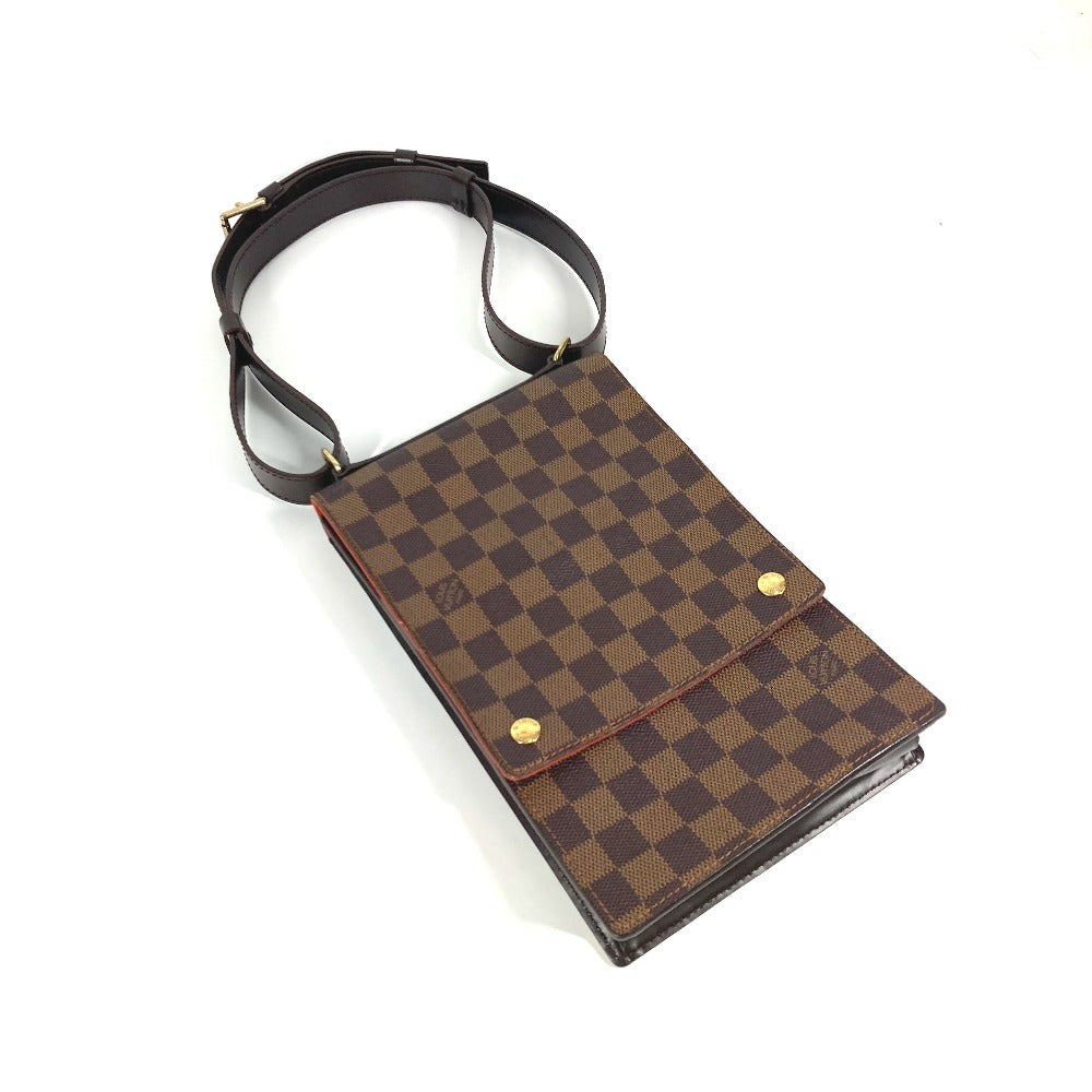 LOUIS VUITTON Shoulder Bag N45271 Damier canvas Brown Damier Portello unisex(Unisex) Used Authentic