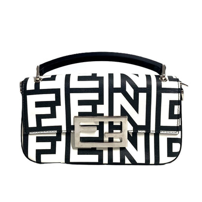 FENDI Handbag 7AS142 leather black Marc Jacobs collaboration Baguette Phone Pouch