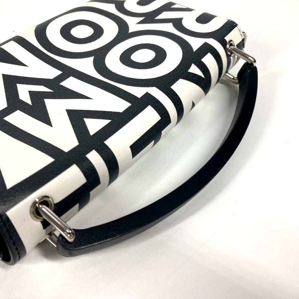 FENDI Handbag 7AS142 leather black Marc Jacobs collaboration Baguette Phone Pouch