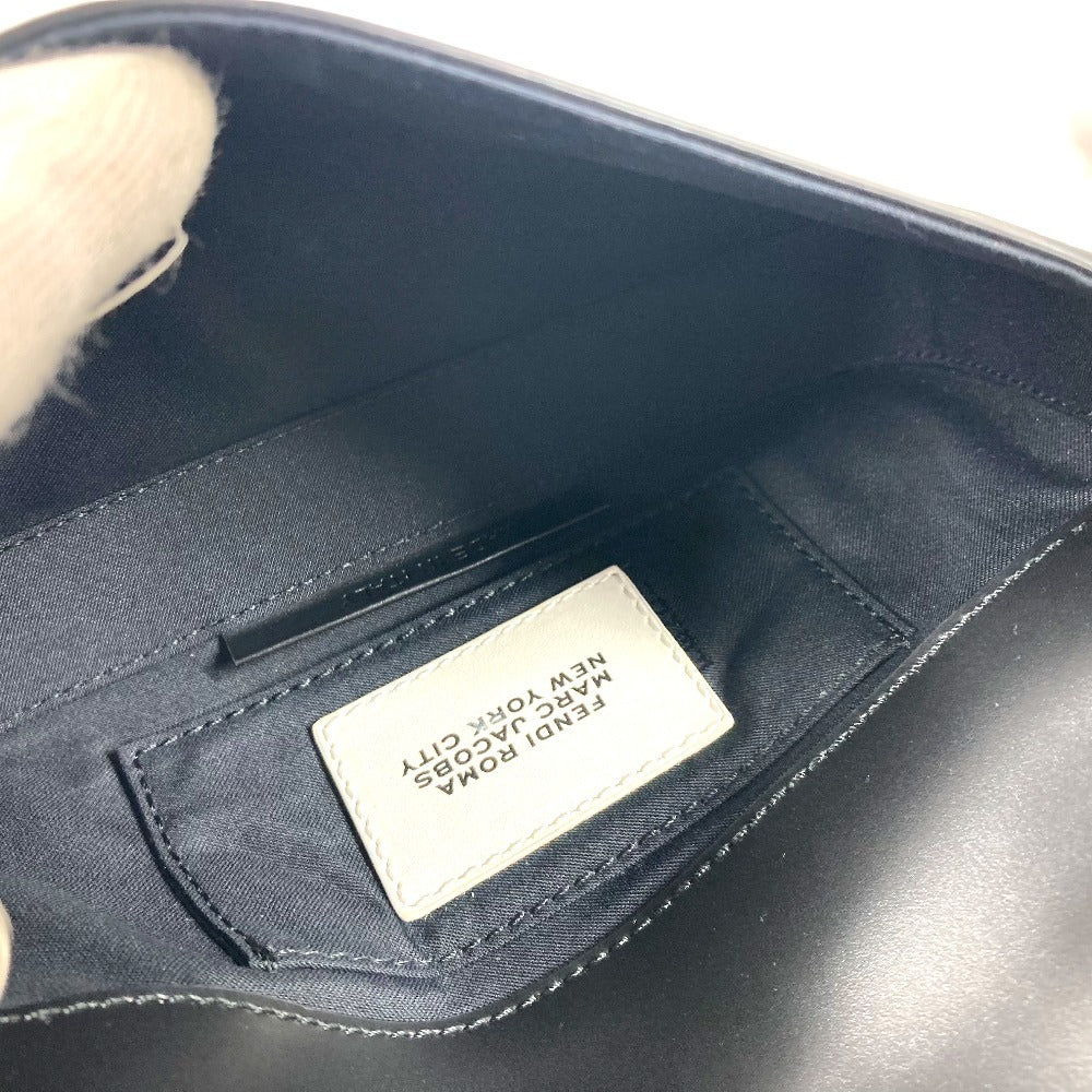 FENDI Handbag 7AS142 leather black Marc Jacobs collaboration Baguette Phone Pouch